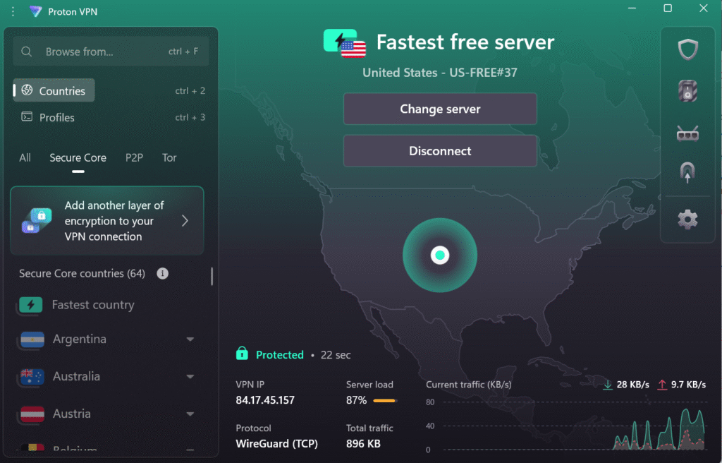 Free ProtonVPN