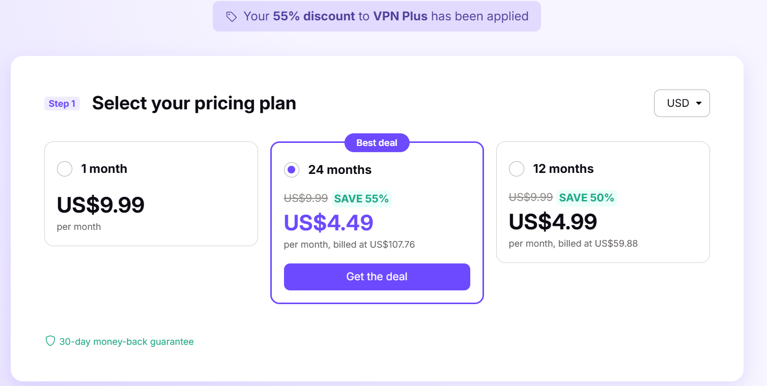 ProtonVPN pricing