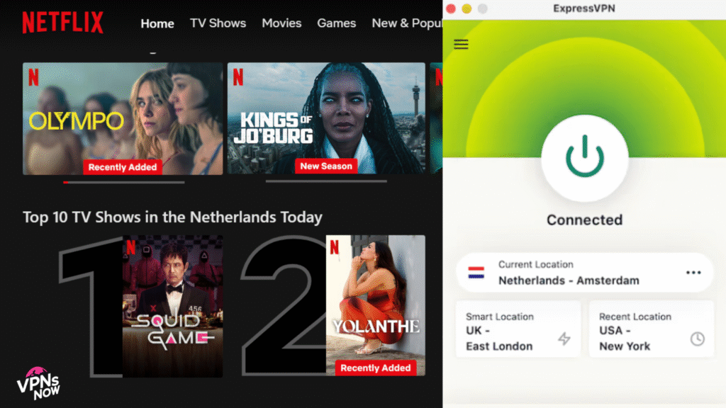 netflix with expressvpn in netherlands